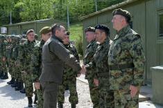 Minister of Defence and Chief of General Staff in Base “Medevce” on Easter