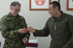 Minister of Defence and Chief of General Staff in Base “Medevce” on Easter