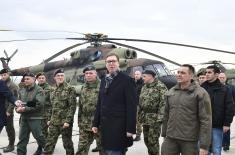 Predsednik Vučić: Novi helikopteri su čuvari naše zemlje i neba