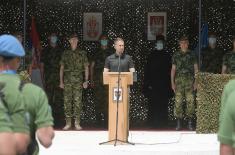 Minister Stefanović gives a send-off to our peacekeepers deploying to Lebanon