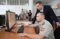 Minister Vulin visits Military Geography Institute