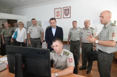 Minister Vulin visits Military Geography Institute