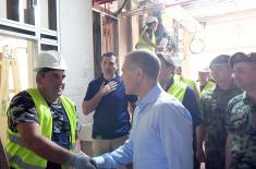 Minister Stefanović visits construction site for new Covid hospital in Novi Sad