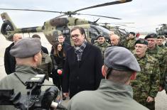 Predsednik Vučić: Novi helikopteri su čuvari naše zemlje i neba