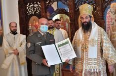 Order of Saint Simeon the Myrrh-Gusher awarded to the Guard of the Serbian Armed Forces