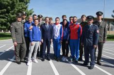 Minister Stefanović Meets Military Athletes