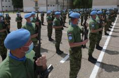 Minister Stefanović gives a send-off to our peacekeepers deploying to Lebanon