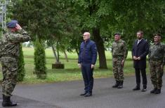 Minister Vučević and Chinese Ambassador Chen Bo shown FK-3 anti-aircraft missile system