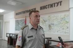 Minister Vulin visits Military Geography Institute