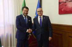 Minister Vučević Meets Salvini 