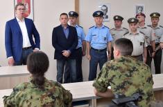 President Vučić at Military High School: Next year the Serbian Armed Forces will be the strongest in the region