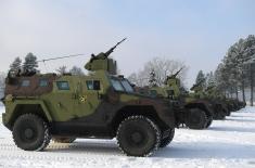 Ten new “Miloš“ armoured combat vehicles for 72nd Brigade