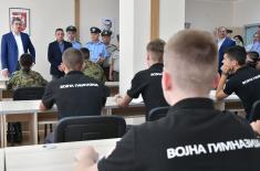 President Vučić at Military High School: Next year the Serbian Armed Forces will be the strongest in the region