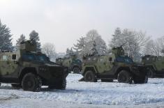 Ten new “Miloš“ armoured combat vehicles for 72nd Brigade