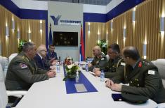 Meeting between Minister Vučević and Chief of Cypriot National Guard Zervakis