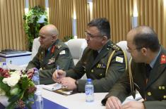 Meeting between Minister Vučević and Chief of Cypriot National Guard Zervakis