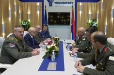 Meeting between Minister Vučević and Chief of Cypriot National Guard Zervakis