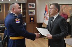 Minister Stefanović presents decrees on promotions and appointments