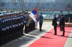 Свечани дочек министра одбране Руске Федерације