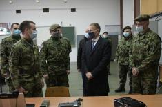 Minister Stefanović visits University of Defence