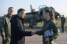 Vojska Srbije dobila prvu ženu pilota jurišnog borbenog aviona "Orao" 