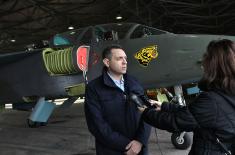 Minister Vulin: With modernised aircraft, the military will be even more powerful