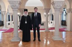 Defense Minister at Patriarch Irinej’s