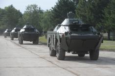 Serbian Armed Forces receive 30 T-72MS tanks and 30 BRDM-2MS armoured reconnaissance vehicles