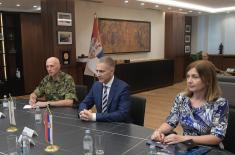 Minister Stefanović in talks with Chief of Cypriot National Guard