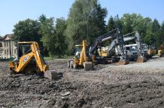 The beginning of the construction of a new Covid hospital in Kruševac
