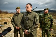 Minister Vulin: Serbian Armed Forces growing stronger by the day