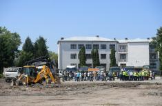 The beginning of the construction of a new Covid hospital in Kruševac