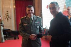 Recognition by the Serbian Film Association for the Ministry of Defense and the Serbian Armed Forces 