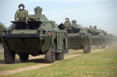 Serbian Armed Forces receive 30 T-72MS tanks and 30 BRDM-2MS armoured reconnaissance vehicles