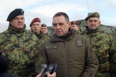 Minister Vulin: The Serbian Armed Forces are strengthening their capabilities day after day