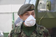 Joint engagement of CBRN teams of the Serbian Armed Forces and the Armed Forces of the Russian Federation in the disinfection of health centres in Belgrade