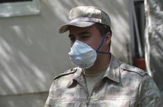 Joint engagement of CBRN teams of the Serbian Armed Forces and the Armed Forces of the Russian Federation in the disinfection of health centres in Belgrade