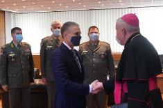 Minister Stefanović meets with Archbishop of Belgrade Mr. Hočevar