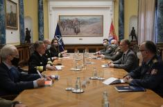 Minister Stefanović meets with Allied Joint Force Command Naples Commander, Admiral Burke