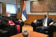 Minister Stefanović meets with Archbishop of Belgrade Mr. Hočevar