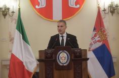 Minister Stefanović meets with Italian Minister of Defence Guerini