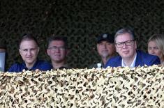 President Vučić attends SAF-MOI Joint Tactical Exercise
