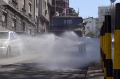 Joint engagement of CBRN teams of the Serbian Armed Forces and the Armed Forces of the Russian Federation in the disinfection of health centres in Belgrade