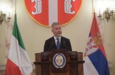 Minister Stefanović meets with Italian Minister of Defence Guerini