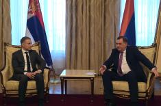 Minister Stefanović meets with Chairman of the Presidency of Bosnia and Herzegovina Milorad Dodik in Banja Luka