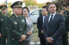 Wreaths laid on memorial plaque to fallen Chinese journalists