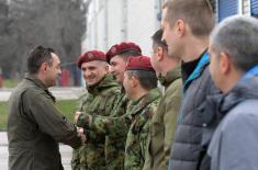 Ministar Vulin i general Mojsilović na tradicionalnom novogodišnjem okupljanju pripadnika 63. padobranske brigade