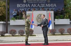 Minister Stefanović at promotion ceremony for 75 new reserve officers