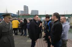 Members of the Serbian Armed Forces swam for the Holy Epiphany Cross