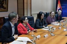 The Defence Minister with representatives of the National Convention on the EU